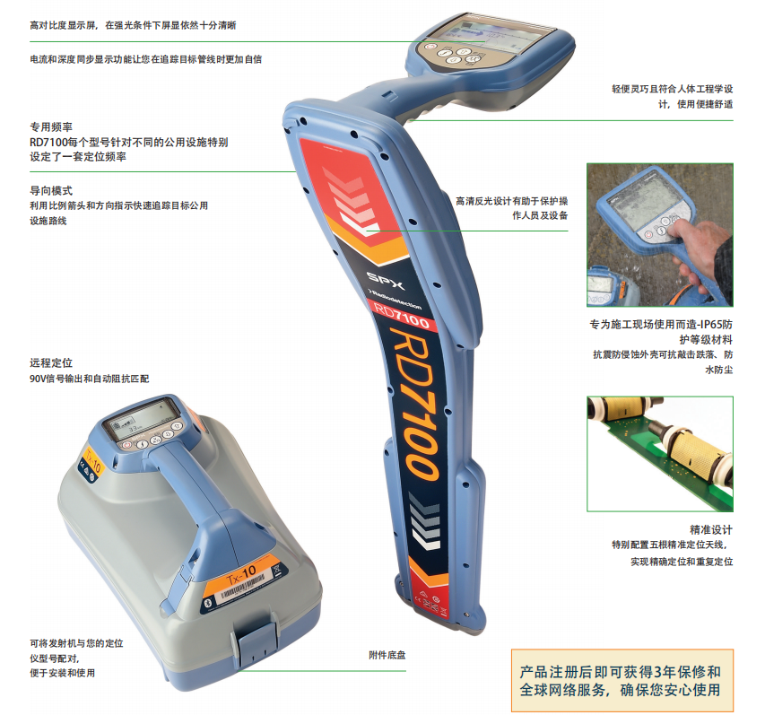 RD7100地下管線探測(cè)儀